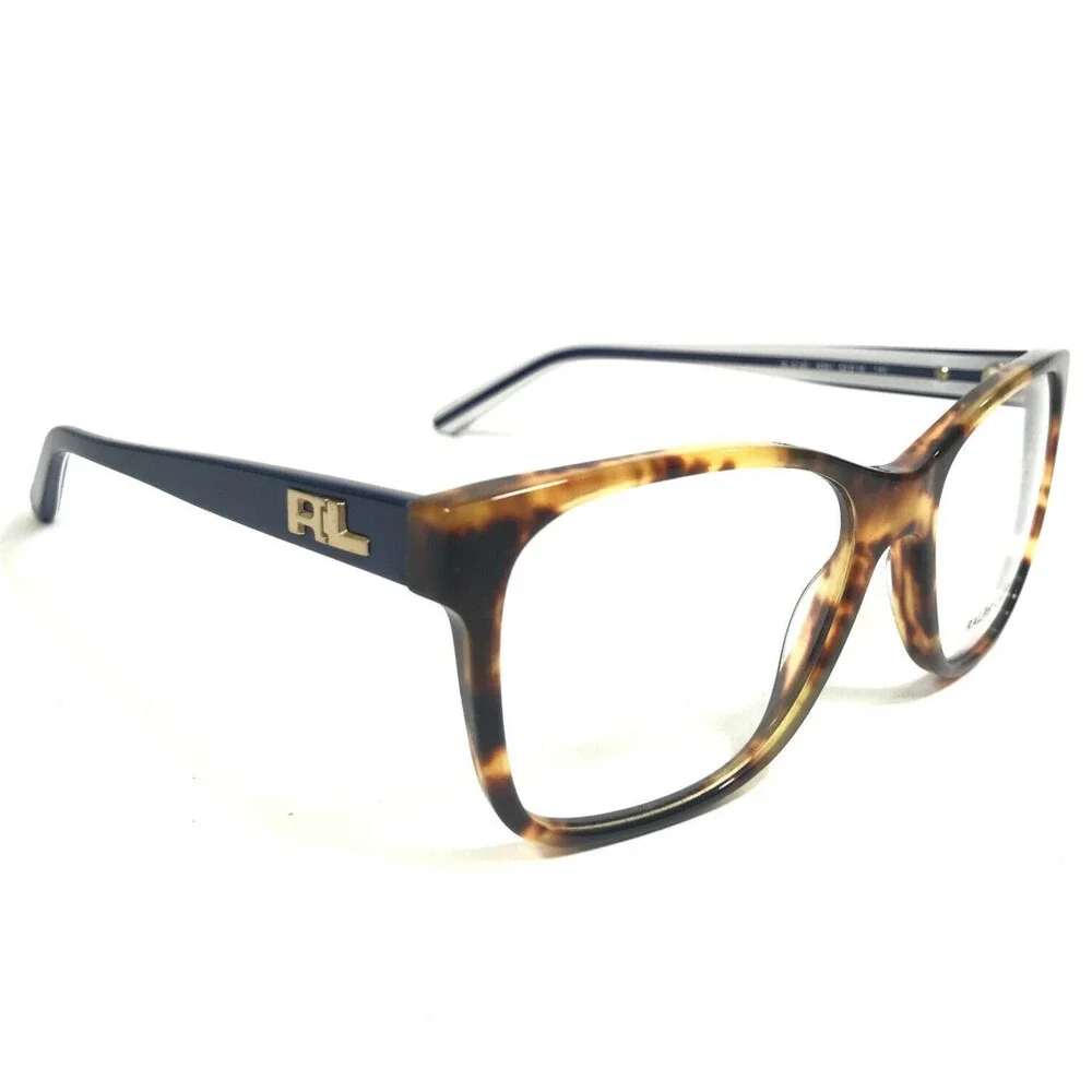 Ralph Lauren Eyeglasses Frames RL6120 5351 Blue White Brown Tortoise 52-16-140